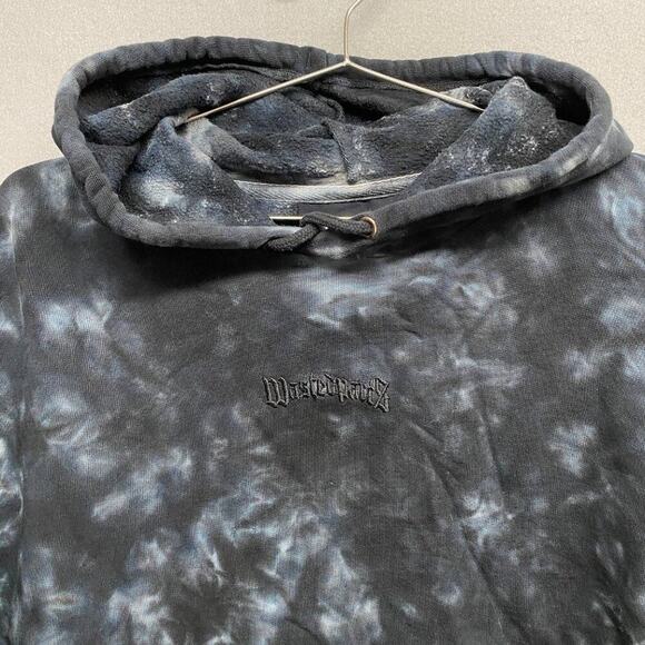 Wasted Paris Hoodie Womens Medium Black Tie Dye Cropped - Picture 2 of 15